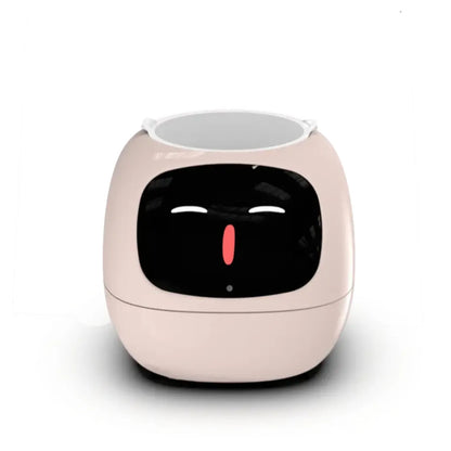 Maceta inteligente Nexorretail Ivy con IA y 49 expresiones animadas, decorativa y moderna para plantas en interiores.