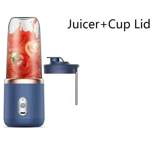 Licuadora USB portátil de 6 colores, 400ml, exprimidor eléctrico de viaje, taza para batidos, batidos, cocina, Mini herramienta mezcladora