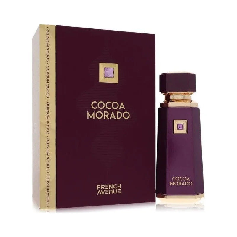 Perfume Árabe de Larga Duración, Líquido, Brun Cocoa Morado Azzure Aoud French Avenue, Fragancia Amaderada, Especiada, Vainilla, Perfume para Mujer