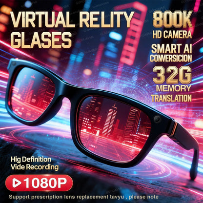 Gafas inteligentes Nexorretail con cámara HD 1080P, audio Bluetooth, diseño para hombre y almacenamiento de 32GB.