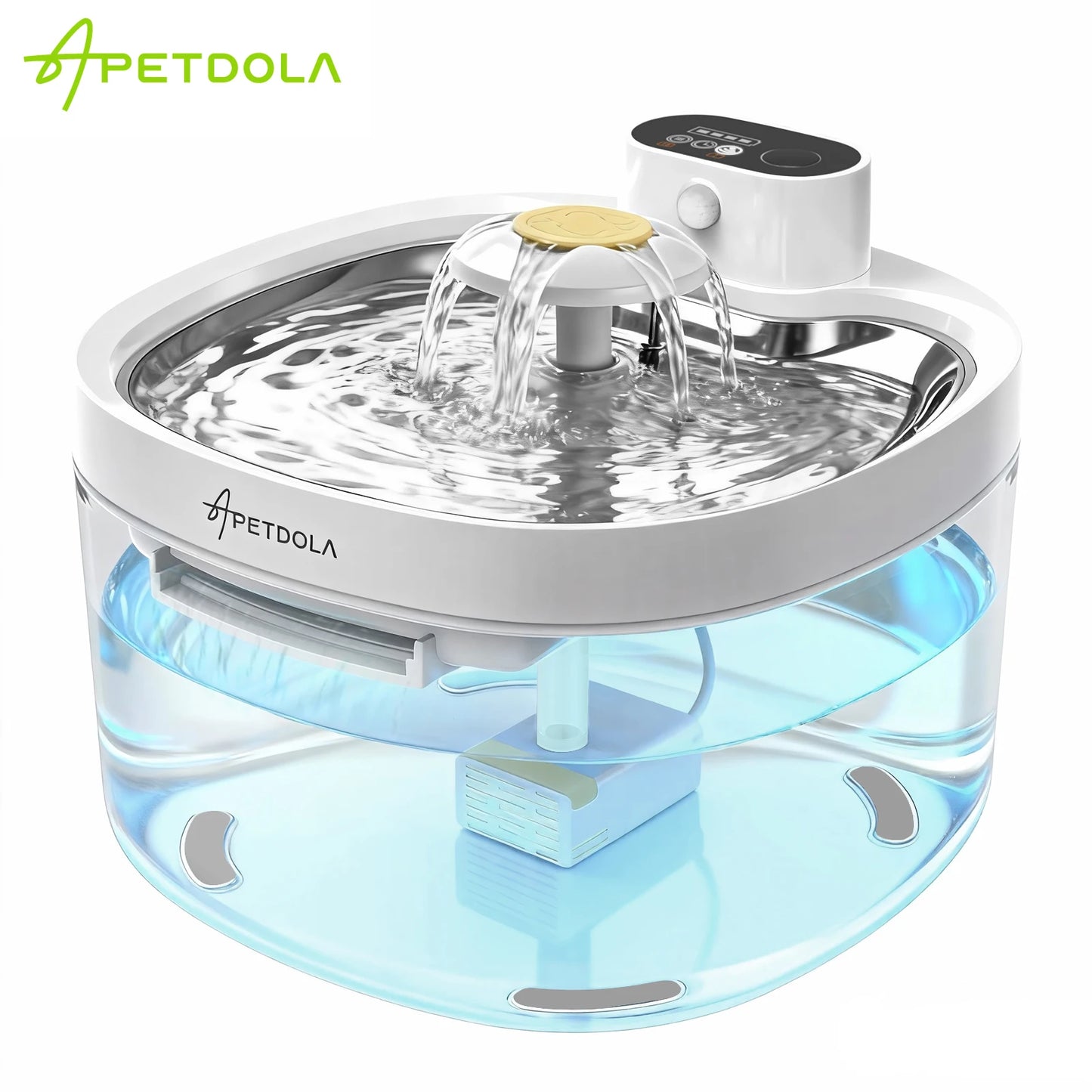 Fuente de agua inalámbrica para gatos, dispensador de agua inalámbrico con Sensor automático para mascotas, funciona con batería de 4000mAh para gatos y perros