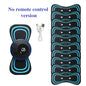 Mini masajeador de cuello EMS portátil Nexorretail con parche eléctrico cervical y pantalla LCD visible en la imagen.