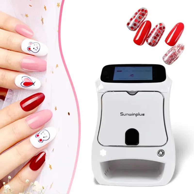 2026 Impresora de Arte para Uñas 3D con IA 1200DPI, Máquina Automática de Pintura y Secador UV WiFi Equipo Profesional de Salón