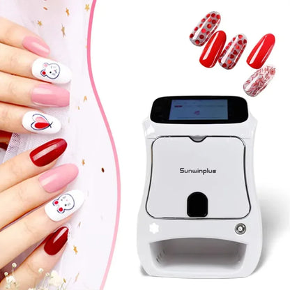 2026 Impresora de Arte para Uñas 3D con IA 1200DPI, Máquina Automática de Pintura y Secador UV WiFi Equipo Profesional de Salón