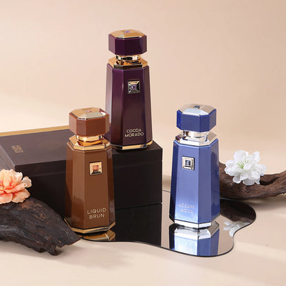 Perfume Árabe de Larga Duración, Líquido, Brun Cocoa Morado Azzure Aoud French Avenue, Fragancia Amaderada, Especiada, Vainilla, Perfume para Mujer