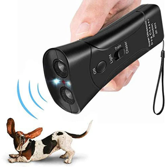 Repelente de perros para perros agresivos, repelente ultrasónico de Ultra potencia para perros, dispositivo de entrenamiento antiladridos, entrenamiento disuasorio de ladridos para perros y mascotas