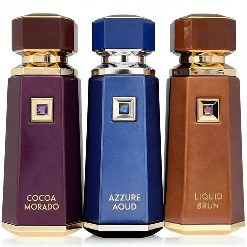 Perfume Árabe de Larga Duración, Líquido, Brun Cocoa Morado Azzure Aoud French Avenue, Fragancia Amaderada, Especiada, Vainilla, Perfume para Mujer