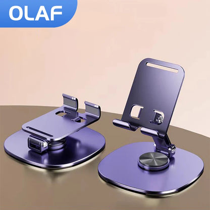 Olaf Mesa giratoria Soporte para teléfono celular Soporte de escritorio para iPad Samsung iPhone 15 14 13 Soporte móvil