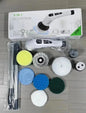 Cepillo de limpieza eléctrica multifuncional, resistente al agua, para baño, sin ángulo muerto, cepillo para bañera, varilla larga extensible, alto par