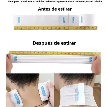 Kit profesional de peluquería Nexorretail con capa de corte, peines y sacapelos para salón de belleza.