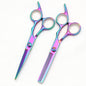 Tijeras de Peluquería Japonesas de Acero Inoxidable, Tijeras de Corte de Pelo Moradas, Set de Tijeras de Entresacar para Barbería con Peine C1001