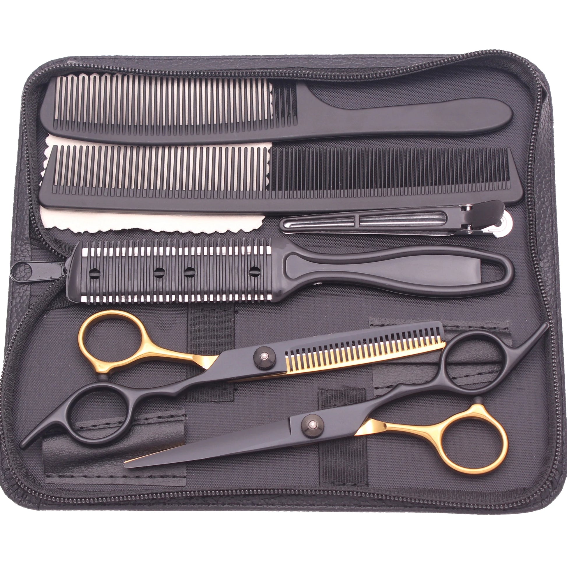 Tijeras de peluquería profesionales Nexorretail de acero japonés, set de 6.0 pulgadas con mango ergonómico y acabado de alta calidad.
