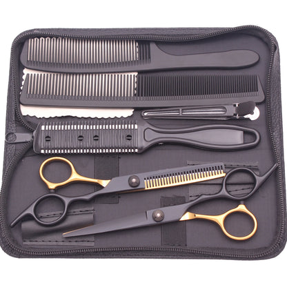 Tijeras de peluquería profesionales Nexorretail de acero japonés, set de 6.0 pulgadas con mango ergonómico y acabado de alta calidad.