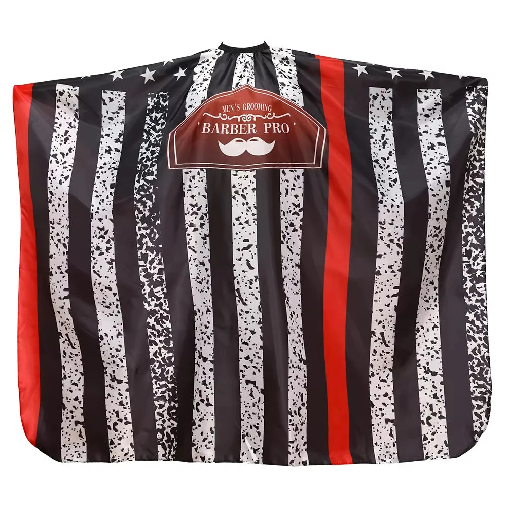 Peluquería negro corte de pelo de tela delantal de peluquería capa de corte de pelo vestido de peluquería abrigo accesorio de salón de barbería
