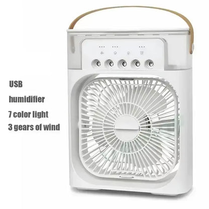 Ventilador 3 en 1 Nexorretail con enfriador de aire, luz LED nocturna y humidificador portátil para hogar y oficina