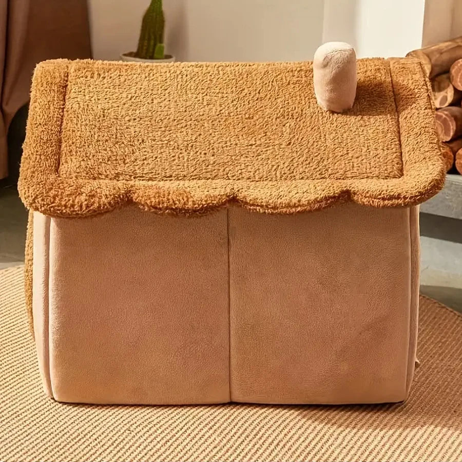 Casa plegable para mascotas, casa lavable extraíble para gatos, cueva para cachorros, sofá, cama para mascotas, casa para perros extra pequeños y gatos pequeños y medianos