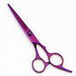 Tijeras de Peluquería Japonesas de Acero Inoxidable, Tijeras de Corte de Pelo Moradas, Set de Tijeras de Entresacar para Barbería con Peine C1001
