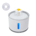 Fuente de agua automática para Gato con iluminación LED, paquete de 5 filtros, 2,4 L, USB, bebedero silencioso para perros y gatos, dispensador de bebidas