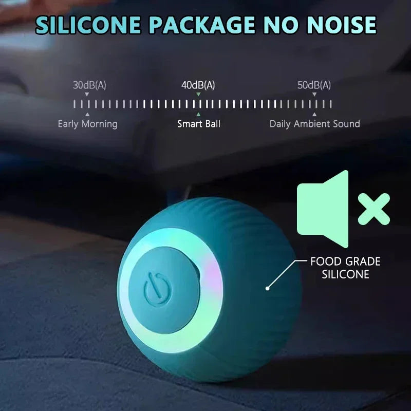 Bola giratoria para gatos, juguetes eléctricos interactivos con carga USB, juguete para gatos y perros, accesorios para mascotas, suministros para el hogar