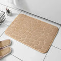 Alfombra de fibra en relieve, alfombra antideslizante para baño y sala de estar, alfombra de suelo de guijarro, artículos para el hogar, 1 ud.