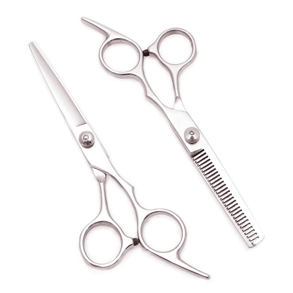 Tijeras de Peluquería Japonesas de Acero Inoxidable, Tijeras de Corte de Pelo Moradas, Set de Tijeras de Entresacar para Barbería con Peine C1001