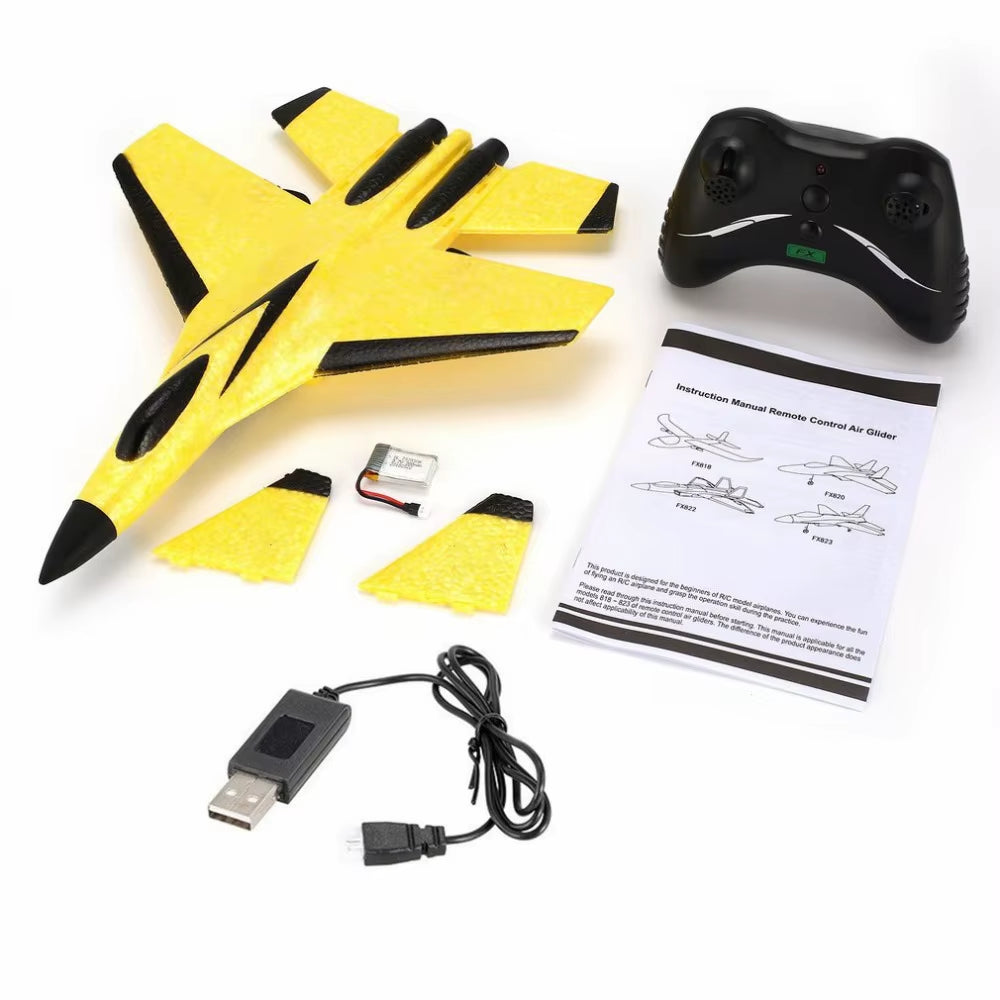 Dron de ala fija SU35 para niños, planeador de 2,4G, Avión de espuma para lanzar a mano, Control remoto eléctrico, Avión RC al aire libre, juguetes para niños F22