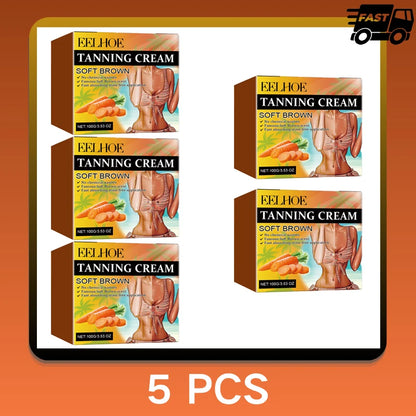Crema autobronceadora Nexorretail para rostro y cuerpo con brillo natural, loción bronceadora fácil de usar y de acabado uniforme