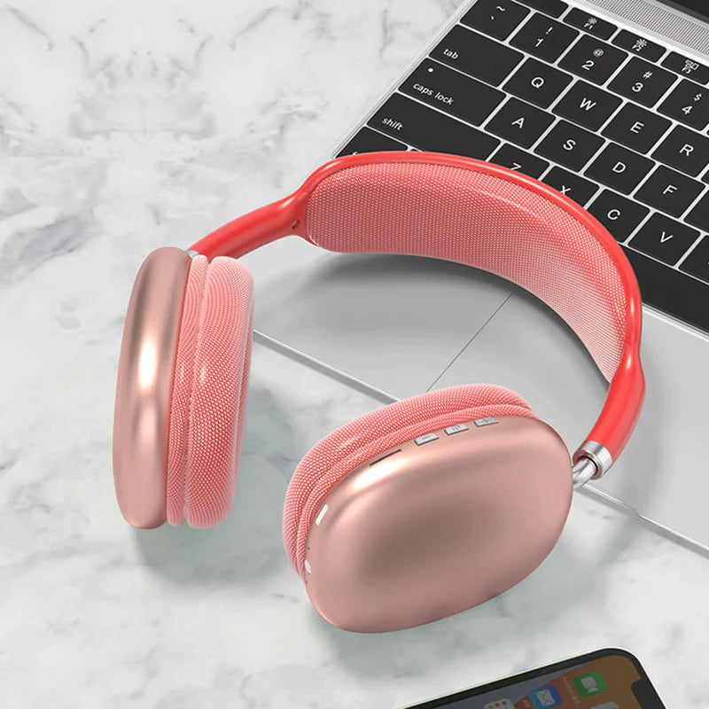 Auriculares Bluetooth inalámbricos Nexorretail P9 con micrófono, cancelación de ruido, sonido estéreo y soporte TF para deportes y juegos