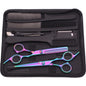 Kit de tijeras de peluquería profesional Nexorretail con 6.0 pulgadas, hechas de acero japonés brillante y afilado para corte preciso.