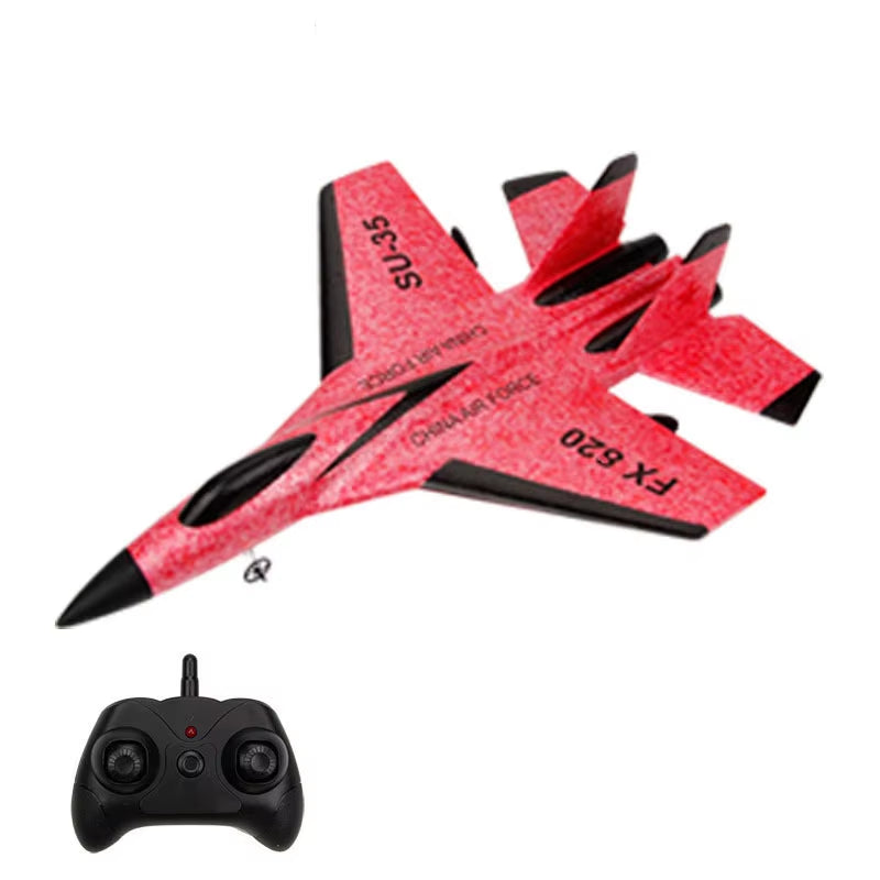 Dron de ala fija SU35 para niños, planeador de 2,4G, Avión de espuma para lanzar a mano, Control remoto eléctrico, Avión RC al aire libre, juguetes para niños F22