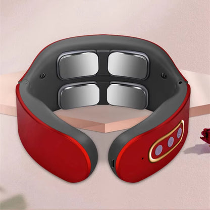 Masajeador eléctrico de pulso para cuello y hombros, 6 modos, 9 niveles, vértebra Cervical ajustable, relajación, alivio del dolor, amasadora