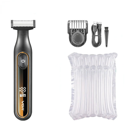VGR rasuradora de hombre rasuradora barba hombre Afeitadora Profesional Afeitadora Portátil Recortadora de vello corporal IPX6 Resistente al agua Recortadora de barba Recargable Afeitadora eléctrica para hombres V-360