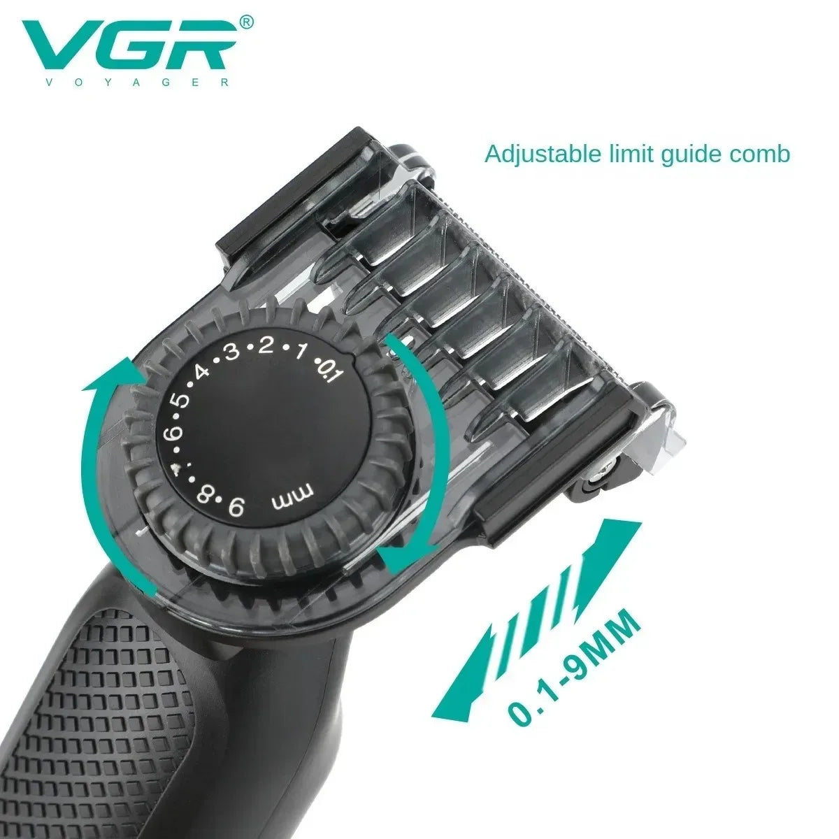 VGR rasuradora de hombre rasuradora barba hombre Afeitadora Profesional Afeitadora Portátil Recortadora de vello corporal IPX6 Resistente al agua Recortadora de barba Recargable Afeitadora eléctrica para hombres V-360