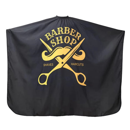 Peluquería negro corte de pelo de tela delantal de peluquería capa de corte de pelo vestido de peluquería abrigo accesorio de salón de barbería