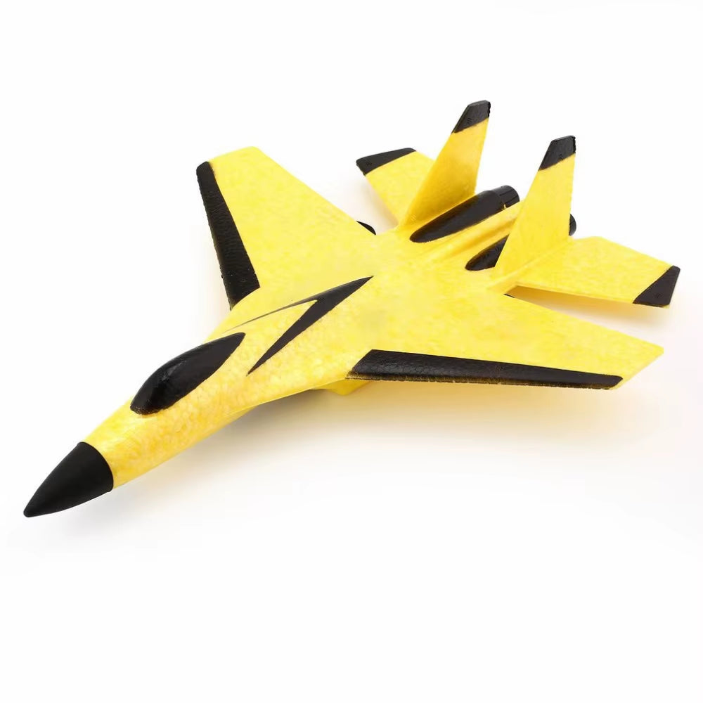 Dron de ala fija SU35 para niños, planeador de 2,4G, Avión de espuma para lanzar a mano, Control remoto eléctrico, Avión RC al aire libre, juguetes para niños F22