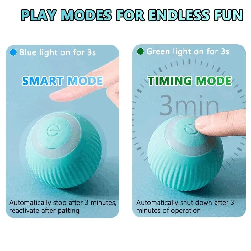 Bola giratoria para gatos, juguetes eléctricos interactivos con carga USB, juguete para gatos y perros, accesorios para mascotas, suministros para el hogar