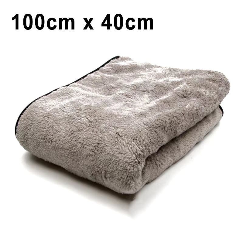 Toalla de microfibra para lavado de coches, paño de limpieza de microfibra de primera calidad, superabsorbente, accesorios de secado de una sola vez, 100x40cm