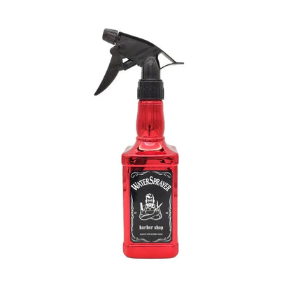 Botella pulverizadora de peluquería de 500ML/650ML, herramientas para el cabello de peluquero, rociador de agua, regadera con cabezal de aceite de whisky Retro