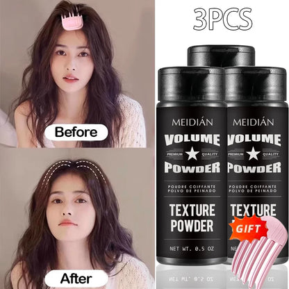 Polvo para peinar el cabello voluminizador: control de aceite, juego rápido, apto para bricolaje, sujeción duradera para hombres y mujeres, certificación, no irritante