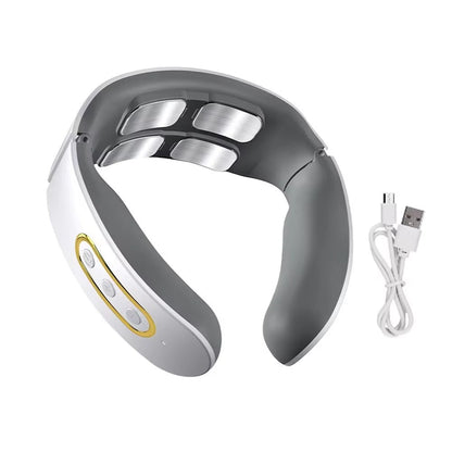 Masajeador eléctrico de cuello y hombros Nexora, con calor y 6 modos de masaje para alivio y relajación cervical.