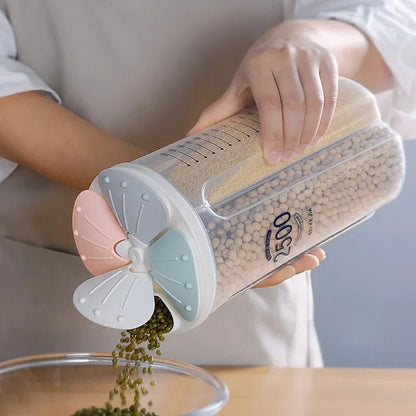 Bote organizador de cocina Nexorretail, con divisiones herméticas para almacenamiento de alimentos y gran capacidad.