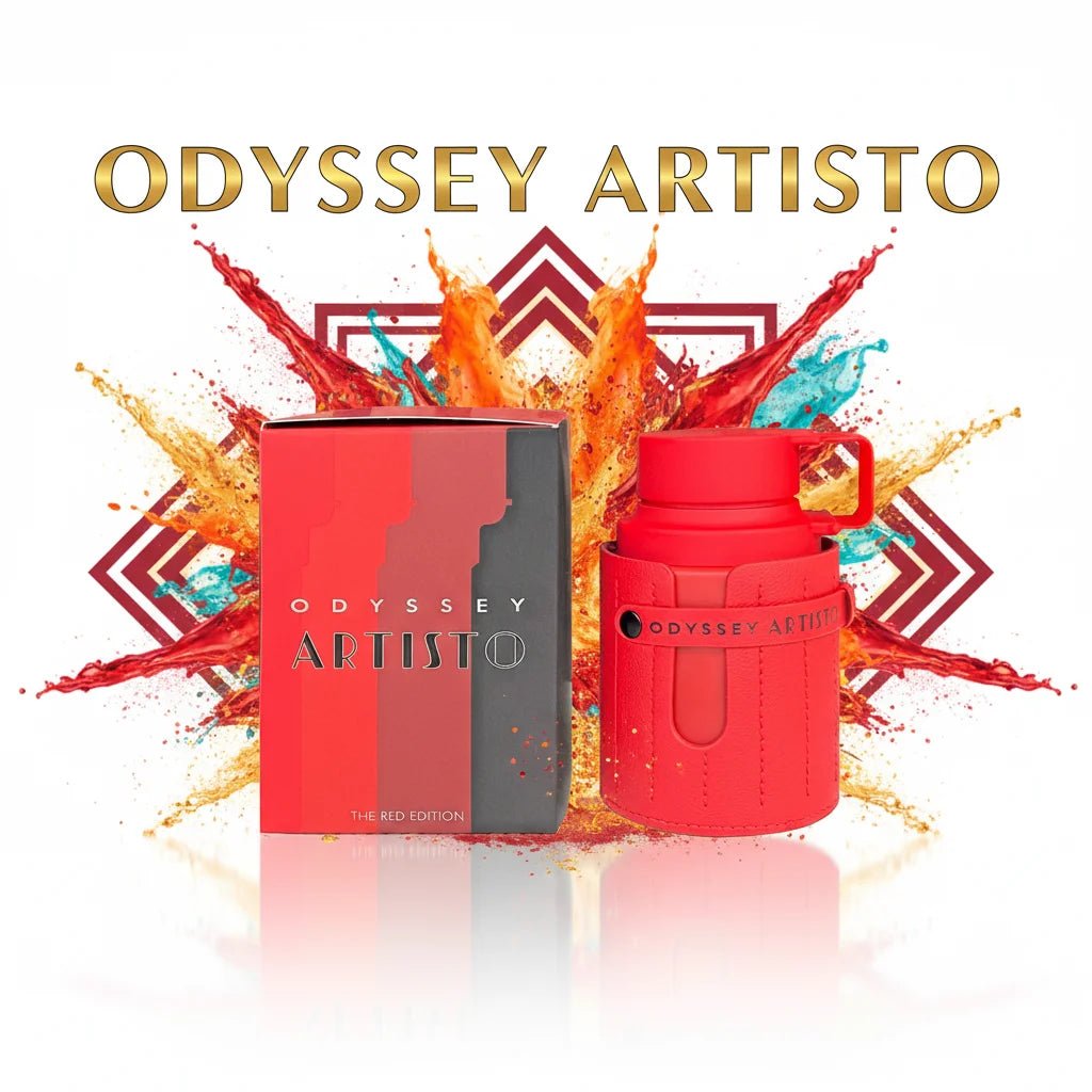 Perfume Armaf Odyssey Eau de Parfum para hombre, frasco de 100 ml con fragancia oriental cítrica y especiada.