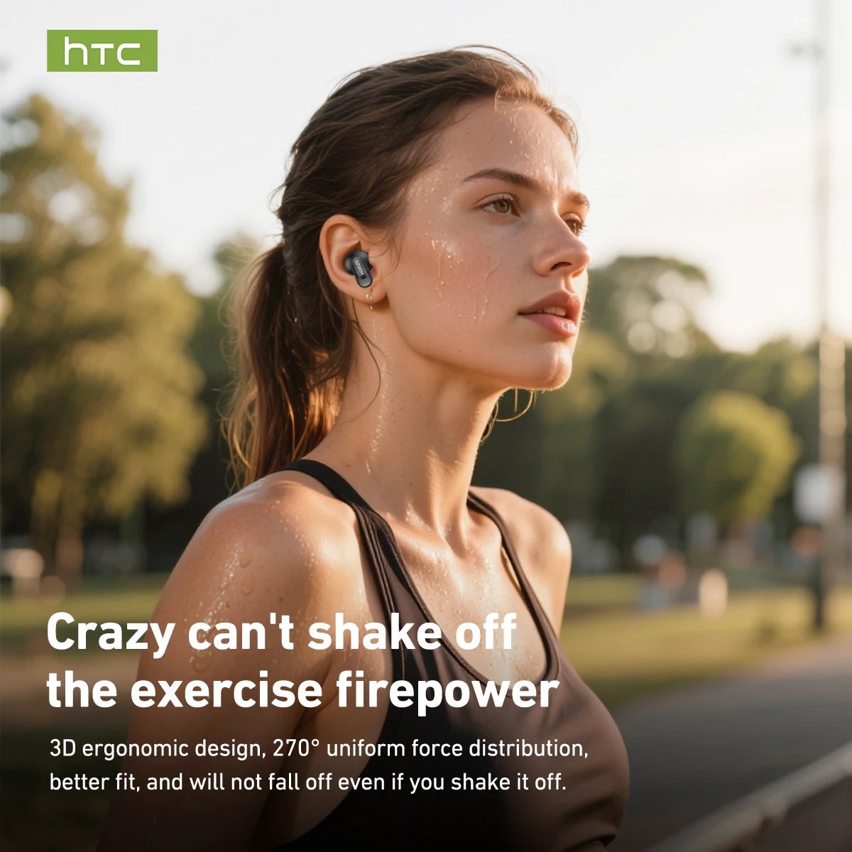 Auriculares Bluetooth HTC NE79 TWS de Nexorretail, intrauditivos con traductor IA y sonido HiFi para deportes y llamadas.