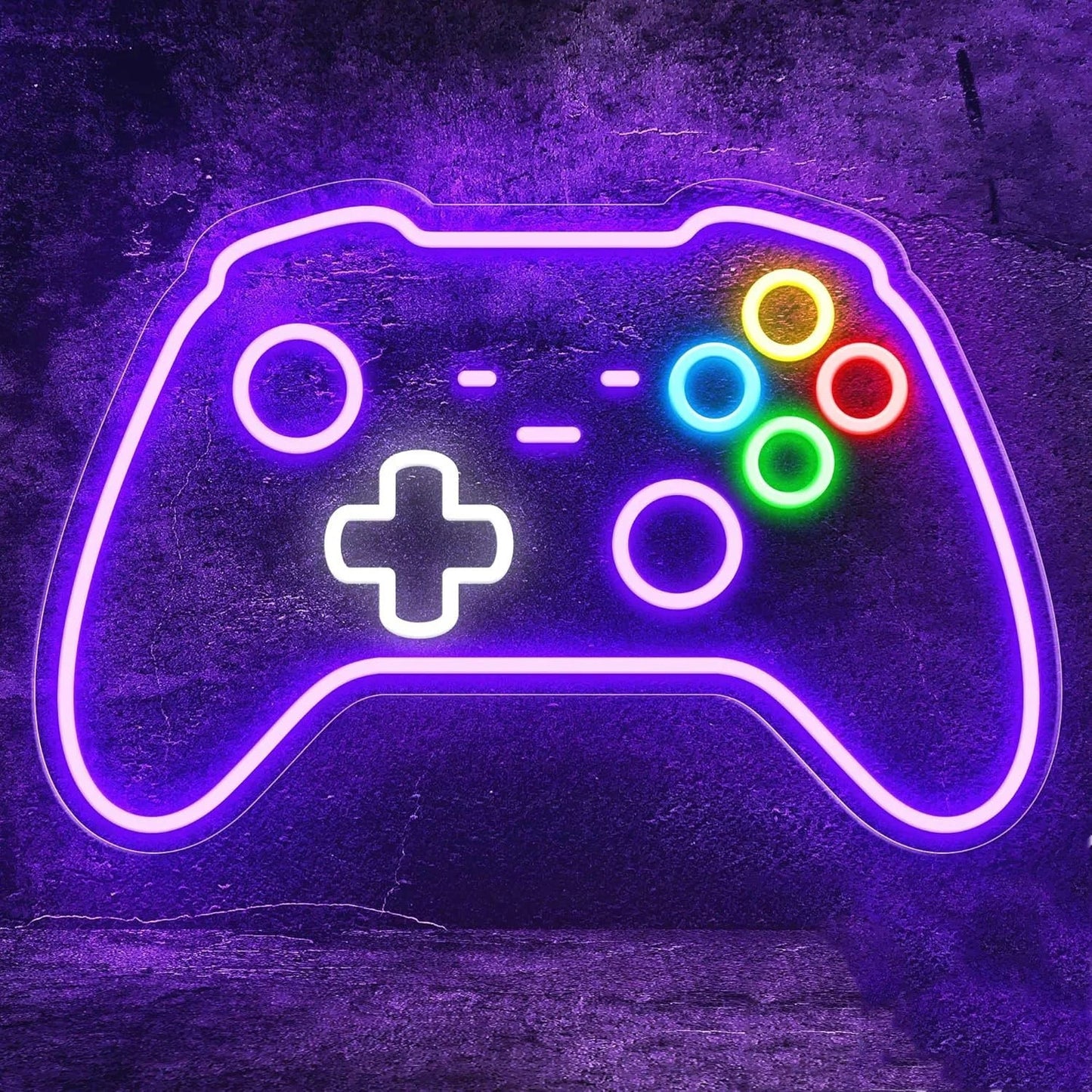 Letrero de neón LED de Nexorretail con diseño de mando gamer para pared, luz nocturna decorativa para habitación o fiesta.