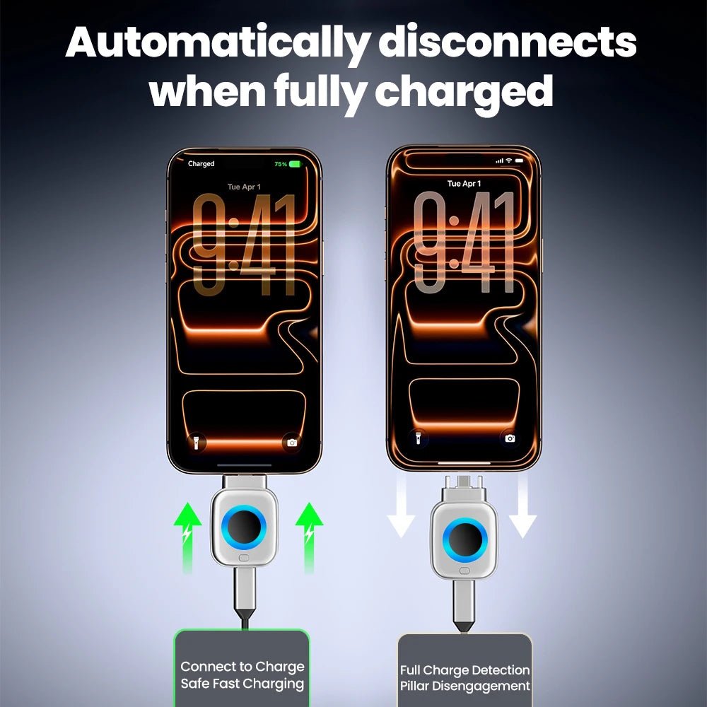 Cargador USB C de carga rápida Nexorretail de 140W con apagado automático y diseño compacto para teléfonos.