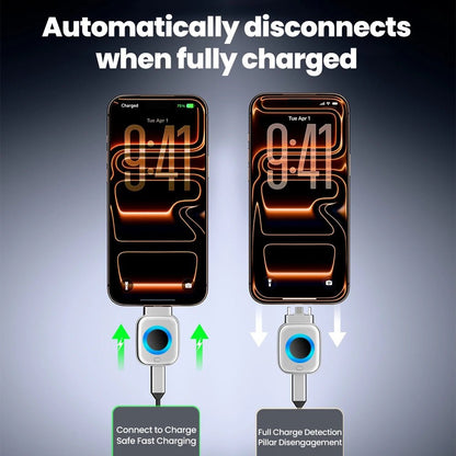 Cargador USB C de carga rápida Nexorretail de 140W con apagado automático y diseño compacto para teléfonos.