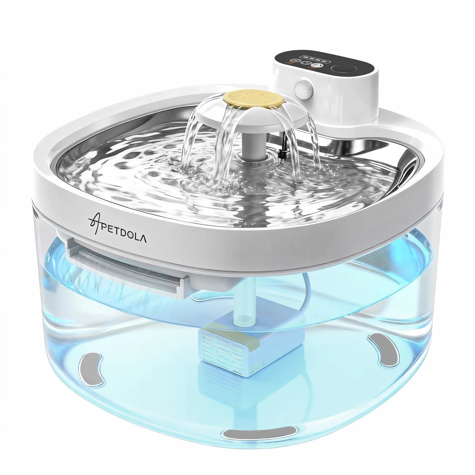 Fuente de agua inalámbrica para gatos y perros Nexorretail con sensor automático y batería de 4000mAh, dispensador de agua para mascotas.