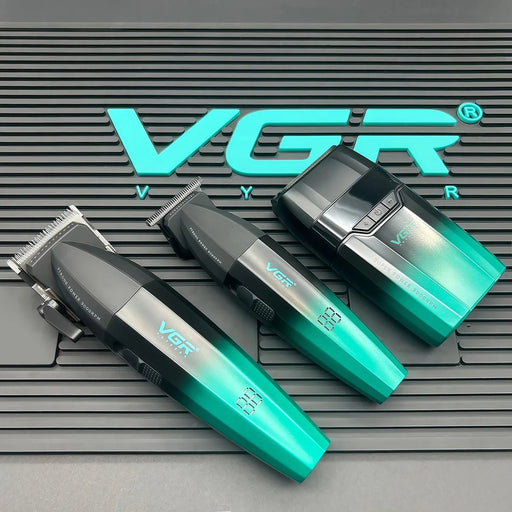 Máquina cortadora de pelo profesional VGR de Nexorretail, eléctrica, con cuchillas de metal para barbería y recorte de cabello masculino.